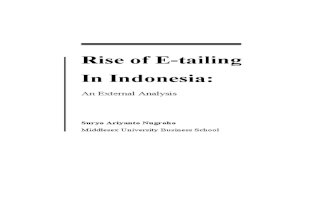 Rise of E-Tailing in Indonesia-An External Analysis