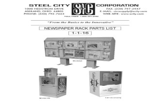 Steel City News Rack Parts