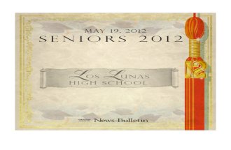 Seniors 2012: Los Lunas High School