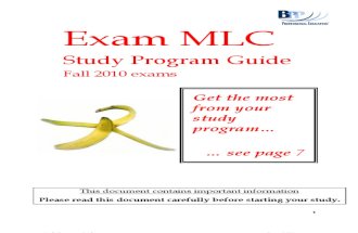 MLC Study Guide Fall 2010 SAMPLE