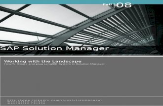 Sap Solution Manager - Guide to Plug System using LongSID.