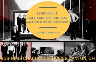 Business Coaching Services Canton, OH: Leads Exist. Sales are Struggling. What Could Possibly Go Wrong?