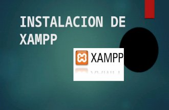 Instalacion xampp