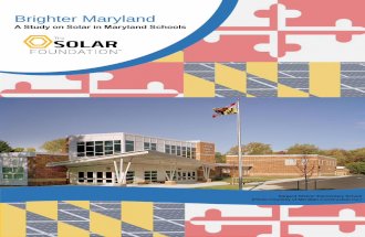 Brighter Maryland: A Study on Solar in Maryland Schools