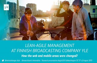 Lean-agile management at Finnish Broadcasting Company Yle