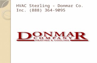 Air Conditioning Sterling - Donmar Co. Inc. (888) 364-9095