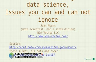 Statistics in the age of data science, issues you can not ignore