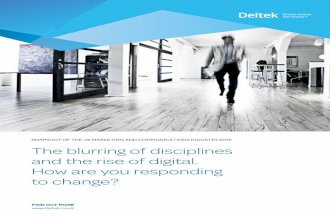 Marcom infosheet 2015 - The blurring of disciplines and the rise of digital. How are you responding to change?