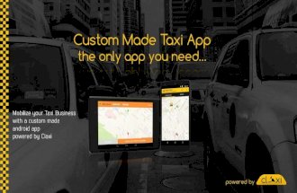Branded android taxi application