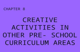 Creative activities in other pre-school curriculum areas