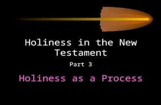 Holiness as a Process