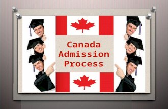 Canada Admission Process