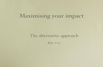 Maximizing your impact 2015 for PDF
