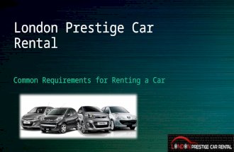 Common requirements for renting a car