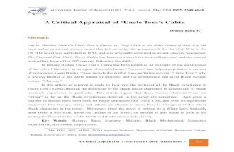 A critical appraisal of uncle tom cabin dinesh babu p