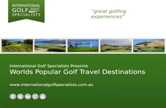 Worlds Popular Golf Travel Destinations