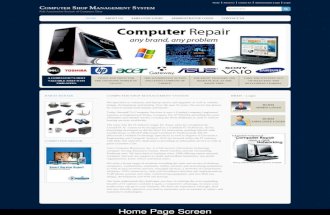 JSP Project on Computer Shop Management System