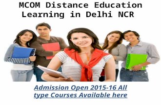 Mcom distance education learning in delhi ncr 9278888318