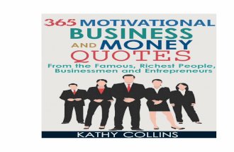 365 Motivational Business And Money Quotes From the Famous, Richest People, Businessmen and Entrepreneurs
