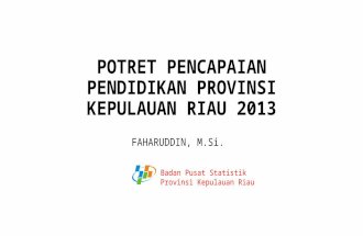 Pencapaian Pendidikan di Kepuluan Riau