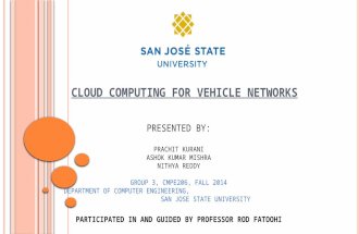 Cloud Computing for Vehicle Networks