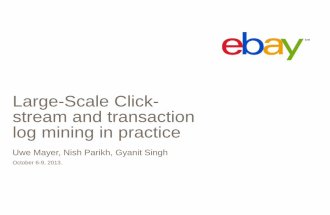 Large scale Click-streaming and tranaction log mining