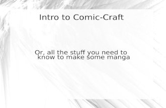 Intro to Comic Craft pt1
