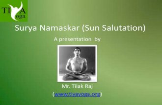 Surya namaskar (sun salutation)