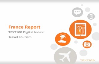 Text 100 digital index travel and tourism study 2012 France