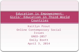 Education is Empowerment - Contemporary Social Issues Media Project
