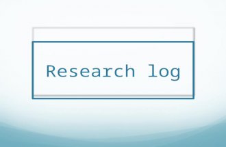 Research log
