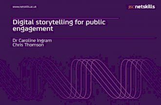Digital storytelling for public engagement