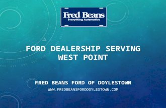 Ford dealership serving West Point