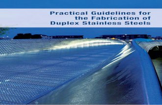 Practical guidelines for the fabrication of duplex stainless steels