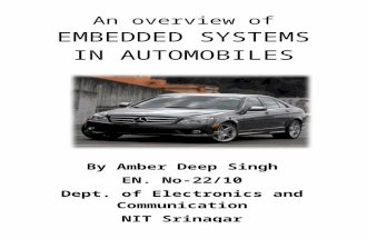An overview of embedded systems in automobiles