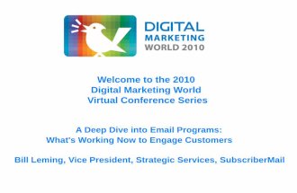 A Deep Dive into Email Programs: What's Working Now to Engage Customers