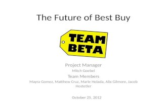 Best Buy MGMT 320 Corporate Analysis