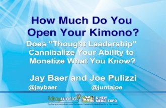 Content Marketing: How Far Do You Open the Kimono