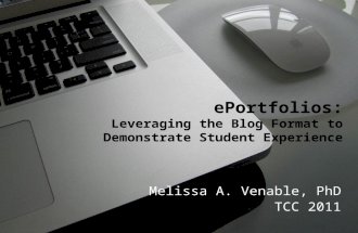 ePortfolios: Leveraging the Blog Format