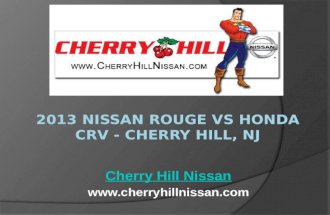 2013 Nissan Rouge vs Honda CRV - Cherry Hill, NJ
