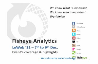 LeWeb 11 - Fisheye Analytics