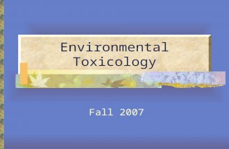Career   Environmental Toxicologist