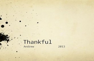Thankful Journal 2014 Andrew