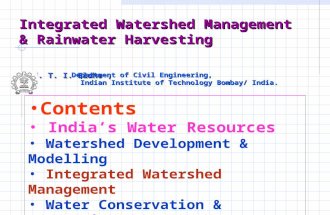 Integrated watershed managment
