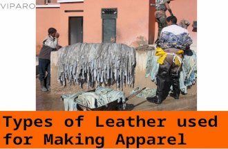 Types of leather used for making apparel