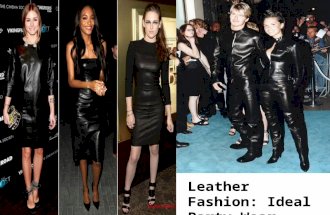 Leather fashion: ideal party wear