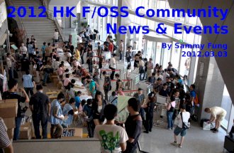 2012 HK F/OSS Community News & Events