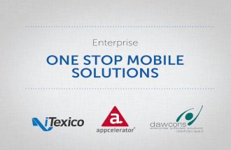Appcelerator & iTexico + Dawcons Webinar Sep/2013