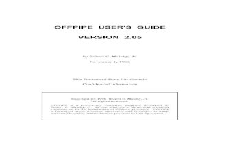 User guide offpipe