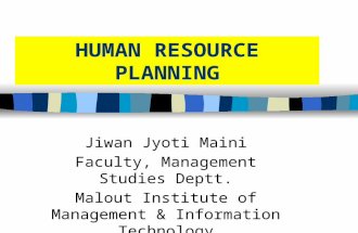 Human resource planning